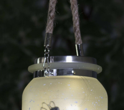 Solar Fairy Hanging Glass Lantern - 5
