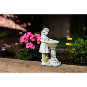 Solar Fairy with Fountain Garden Ornament