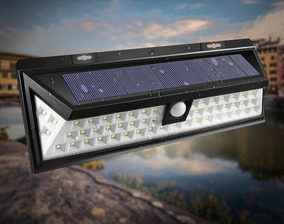 Solar Floodlight with 66 LED's and Motion Sensor - 7