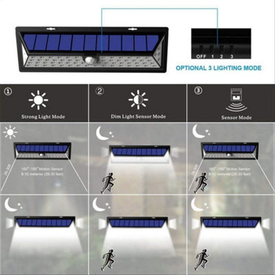 Solar Floodlight with 66 LED's and Motion Sensor - 8