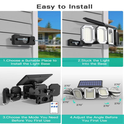 Solar garage waterproof light human body induction light remote control ...