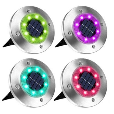 Solar Garden Night,RGB light,Pack of 4