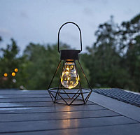 Solar Hanging Geometric LED Lantern