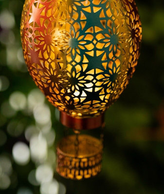 Solar Hanging Hot Air Balloon Lantern