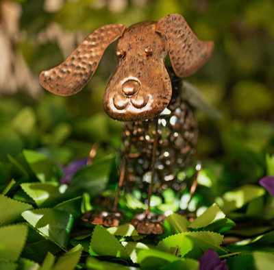 Solar LED Dog Silhouette Garden Ornament