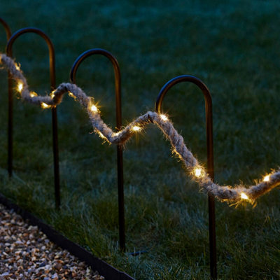 Solar LED Outdoor Garden Hemp Rope Light