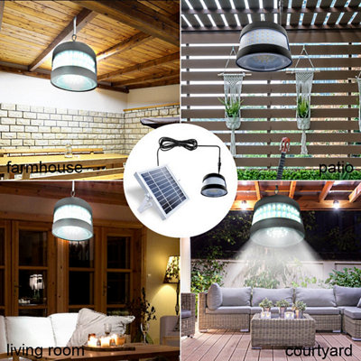 Solar LED Shed or Garage Pendant Light - 4