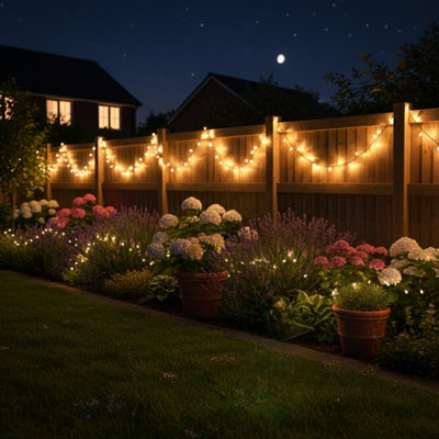 Solar LED String Lights 100 Bulbs - Weather Resistant & Energy ...