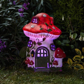 Solar Mushroom LED Fairy Garden Ornament