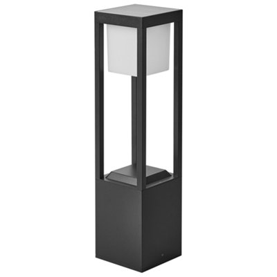 Solar Outdoor LED Bollard Lamp LOON Black
