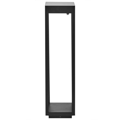 Solar Outdoor LED Bollard Lamp SELWAY Black