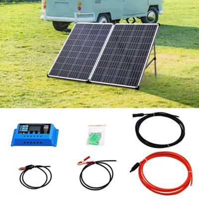 Solar Panel 50 Watt 12 Volt High Efficiency Monocrystalline PV Module Power Foldable Solar Charger