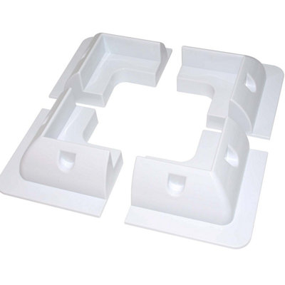 Solar Panel Corner Mounting Bracket - White
