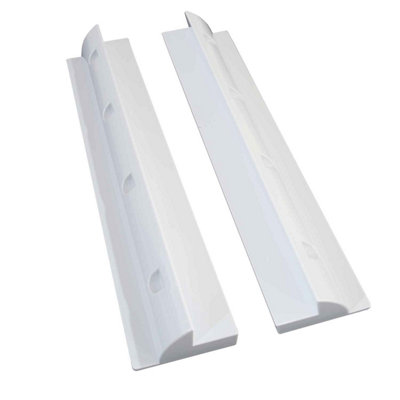 Solar Panel Long Side Mounting Bracket - White