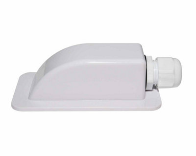 Solar Panel Mounting Single Cable Entry White