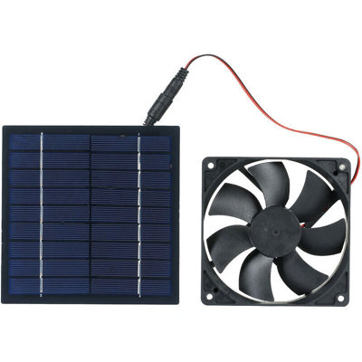 Solar Panel Powered Fan, 20W Solar Fan, Ip65 Waterproof, For Caravan ...