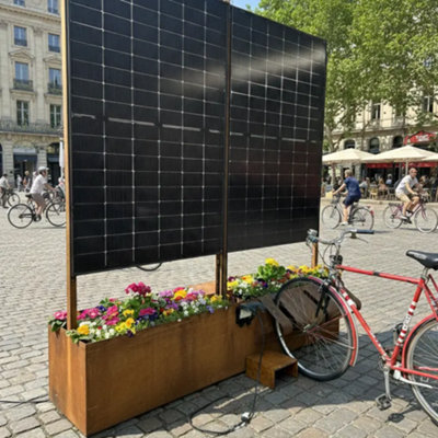 Solar Panel Versatile Outdoor Planter