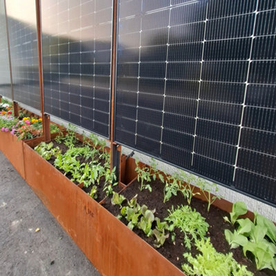 Solar Panel Versatile Outdoor Planter