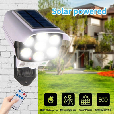 Solar Power Dummy Security Camera Fake LED Wall Light Outdoor ...