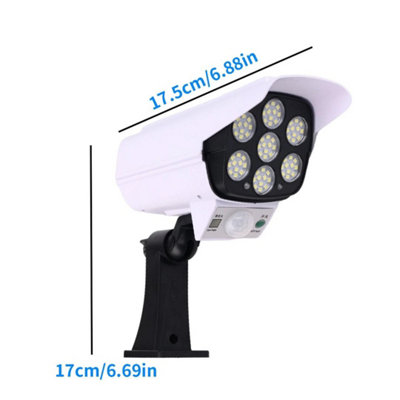 Solar Power Dummy Security Camera Fake Waterproof LED Light ...