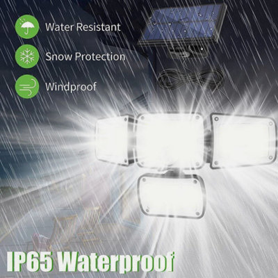 Solar Power LED Wall Light Security Outdoor Garden Flood Lamp PIR ...