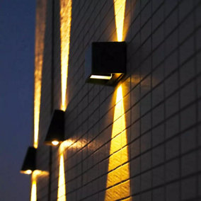 Solar Powered, Adjustable Beam Angle LED Wall Light, Save Electricity and cut your energy bills