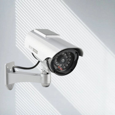 Solar Powered Dummy CCTV Security Camera for Indoor and Outdoor
