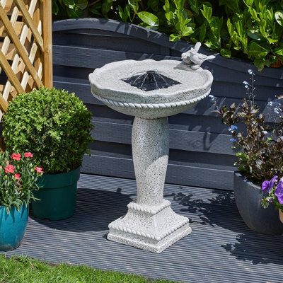 Solar powered fountains for bird deals baths