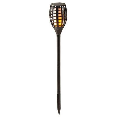 Solar Powered Flame Effect Garden Torch - Weatherproof