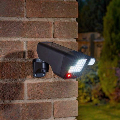 Solar Powered Floodlight with Decoy Camera