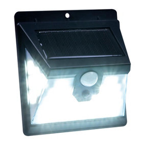Solar Powered Motion Sensor Wall Security Light - 364 Lumen Outdoor Garden Lighting with 40 Bright LEDs & 3m Detection Range