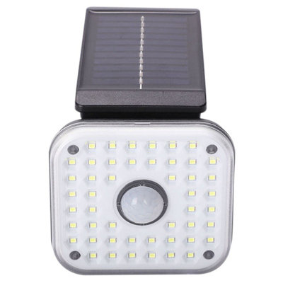 Solar Powered Outdoor Motion Sensor Light - 120 Lumen Wall or Fence Mounted Lighting with Adjustable Bracket & 3 Lighting Modes