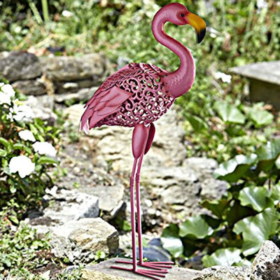 thumbnail image 2 of Solar Lights Outdoor Decorative Flamingo Solar Lights Outdoor Decor Gift For Mom Solar Pink Garden Lights Solar Powered 2 of 9