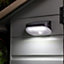 Solar Powered PIR Motion Sensor Sentry Light - 200 Lumen Outdoor Garden Security Lighting with 3m Detection - H8 x W15.5 x D6.5cm