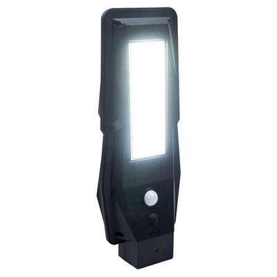 Solar Powered PIR Motion Sensor Street Lamp Style Wall Security Light ...
