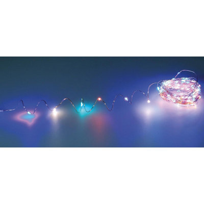 Solar Powered Sevilla Multicoloured LED String Lights - Weatherproof ...