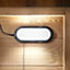 Solar Powered Shed Light - 50 Lumen Super-Bright White LED Lighting with Pull Cord Switch - Measures H7 x W16 x D4cm
