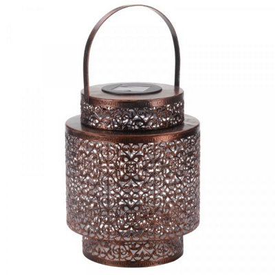 Solar Powered Table Lantern Hanging For Outdoor Silhouette Lamp Garden Light - 3