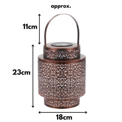 Solar Powered Table Lantern Hanging For Outdoor Silhouette Lamp Garden Light - 4