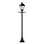 Solar Powered Victorian Style Lamp Post - 200 Lumen LED Outdoor Garden Light with 365 Day Illumination - H200 x W38 x D18cm