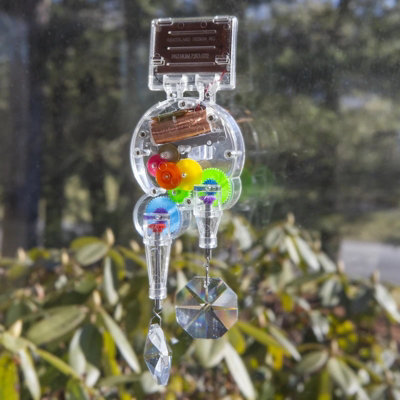 Solar Powered Window Double Rainbow Maker