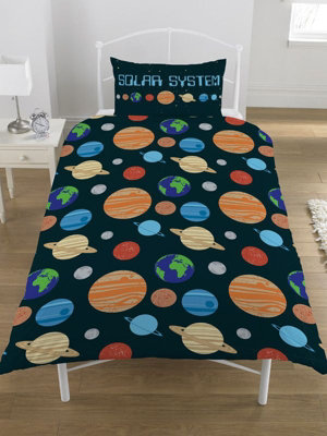 Solar System Single Duvet Cover and Pillowcase Set