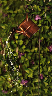 Solar Watering Can LED Lantern Light