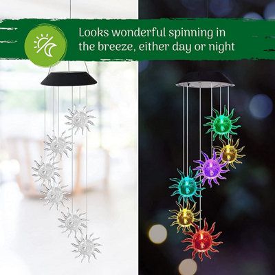 Solar Wind Chimes, Perfect Windchimes For Gardens, Both for Indoor and Outdoor (Sun)