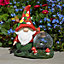 Solar Wizard Garden Ornament with Colour Changing LED's