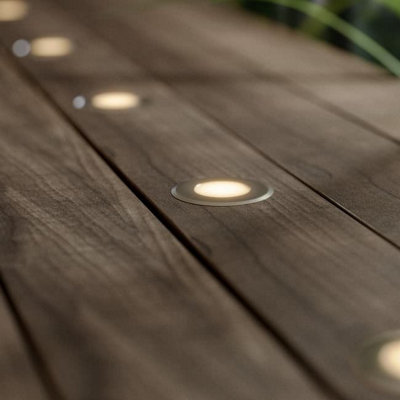 SolarCentre  Advance DualWhite USB Solar Deck Lights - Set Of 8