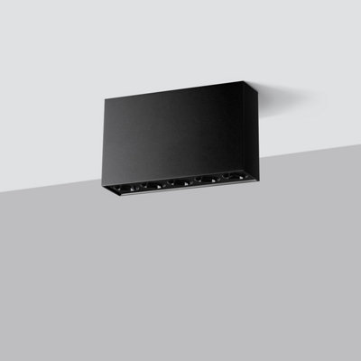 Sole Aluminum Black 5 Lights Minimalistic Ceiling Light