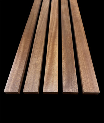 Solid African Sapele Decor Slats Wall Decoration Room Divider 30 Pack ...