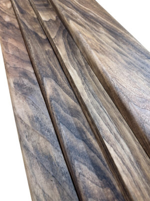 Solid American Walnut Boards Furniture Board (L) 1500mm x (W) 150mm x ...