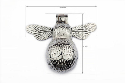 Brass Polished Bee Shape Door Knocker With Ring, Chrome